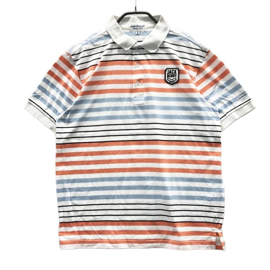 JACK BUNNY ジャックバニー 半袖ポロシャツ ボーダー柄 ホワイト系 5
