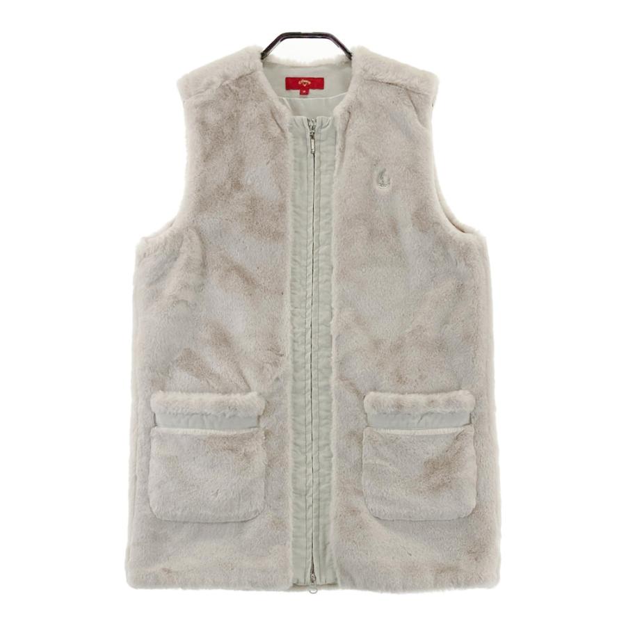 callaway ファーベスト CALLAWAY キャロウェイ レッドレーベル フェイクファー ストーンロゴ