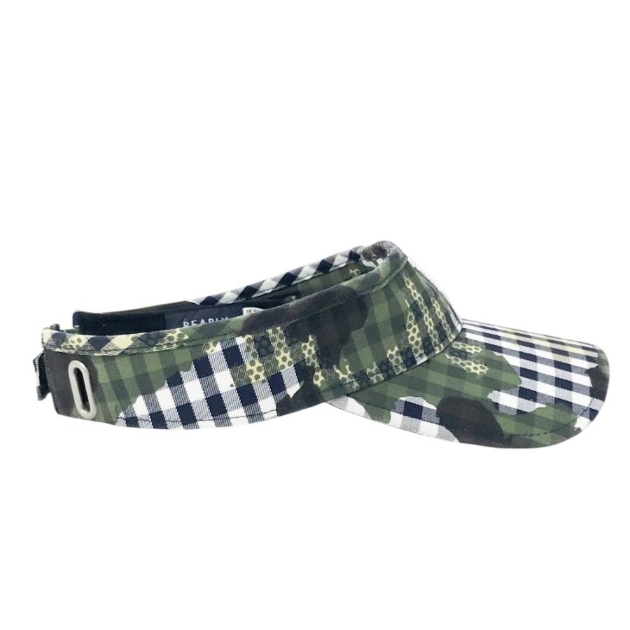 パーリーゲイツ　ギンガムチェックキュロット&サンバイザー PEARLY GATES パーリーゲイツ サンバイザー ギンガムチェック カモフラ