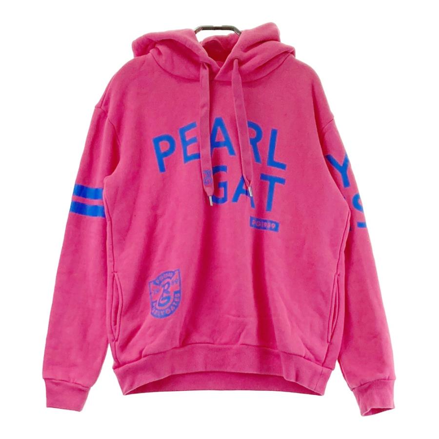 PEARLY GATES パーリーゲイツ 長袖 スウェットパーカー 裏起毛 ピンク 