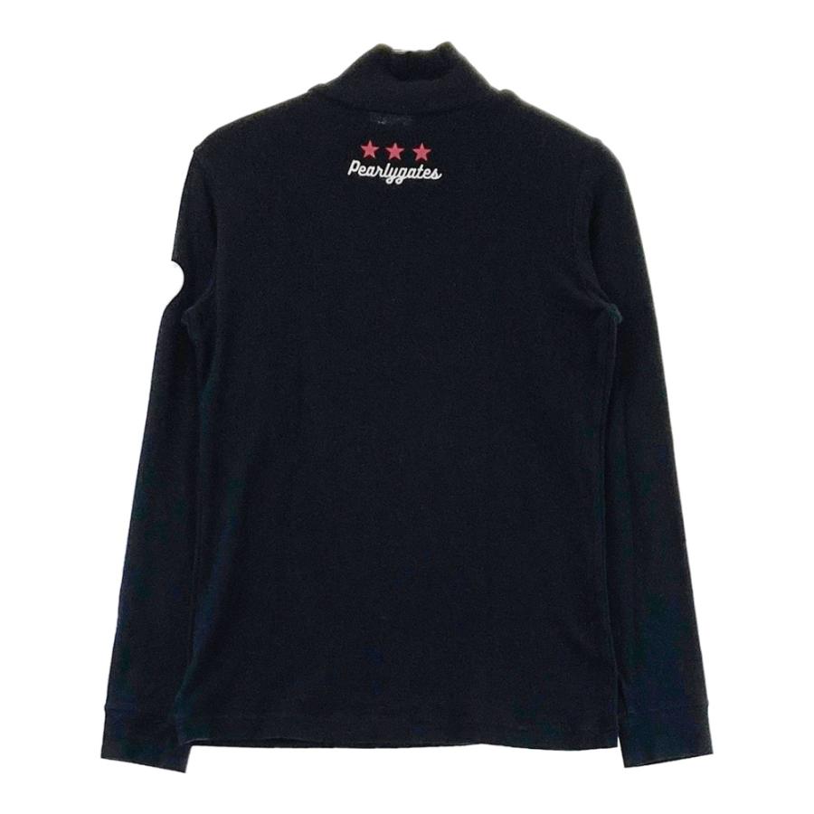 PEARLY GATES パーリーゲイツ ハイネック 長袖Tシャツ ブラック系 0