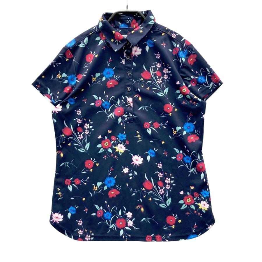 CALLAWAY SELECT キャロウェイ セレクト 半袖ポロシャツ 花柄 ネイビー