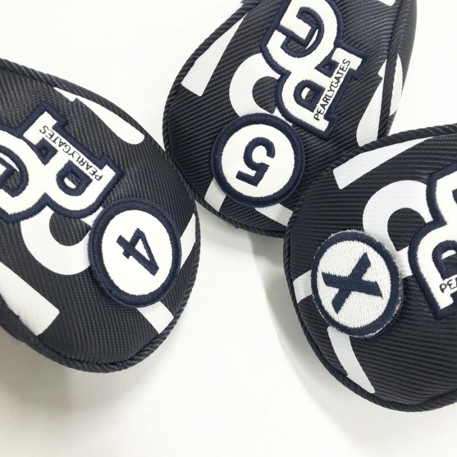 パーリーゲイツ PEARLY GATES ピースマーク ヘッドカバー DR用 PEARLY GATES（パーリーゲイツ） ヘッドカバー 8点セット ロゴ総柄