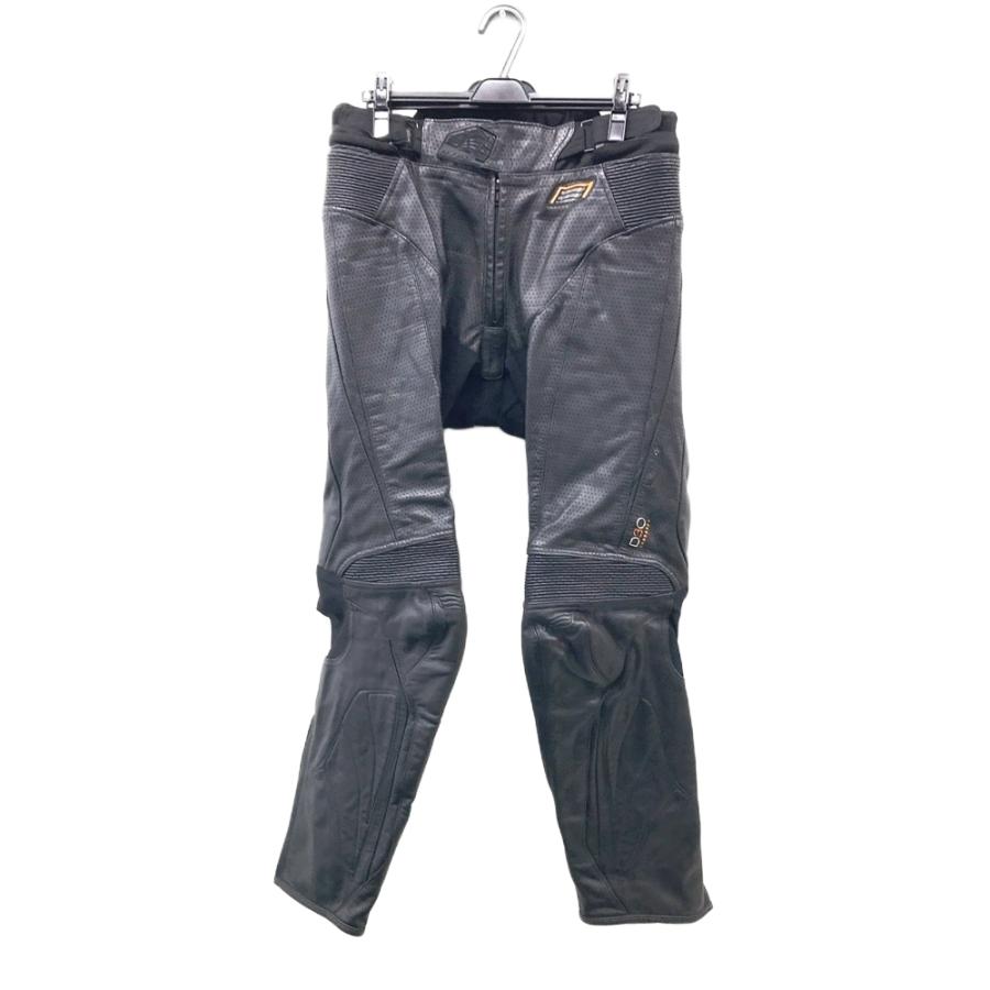 HYOD ヒョウドウ D30 牛革 パンチング レザーパンツ ブラック系 LL W