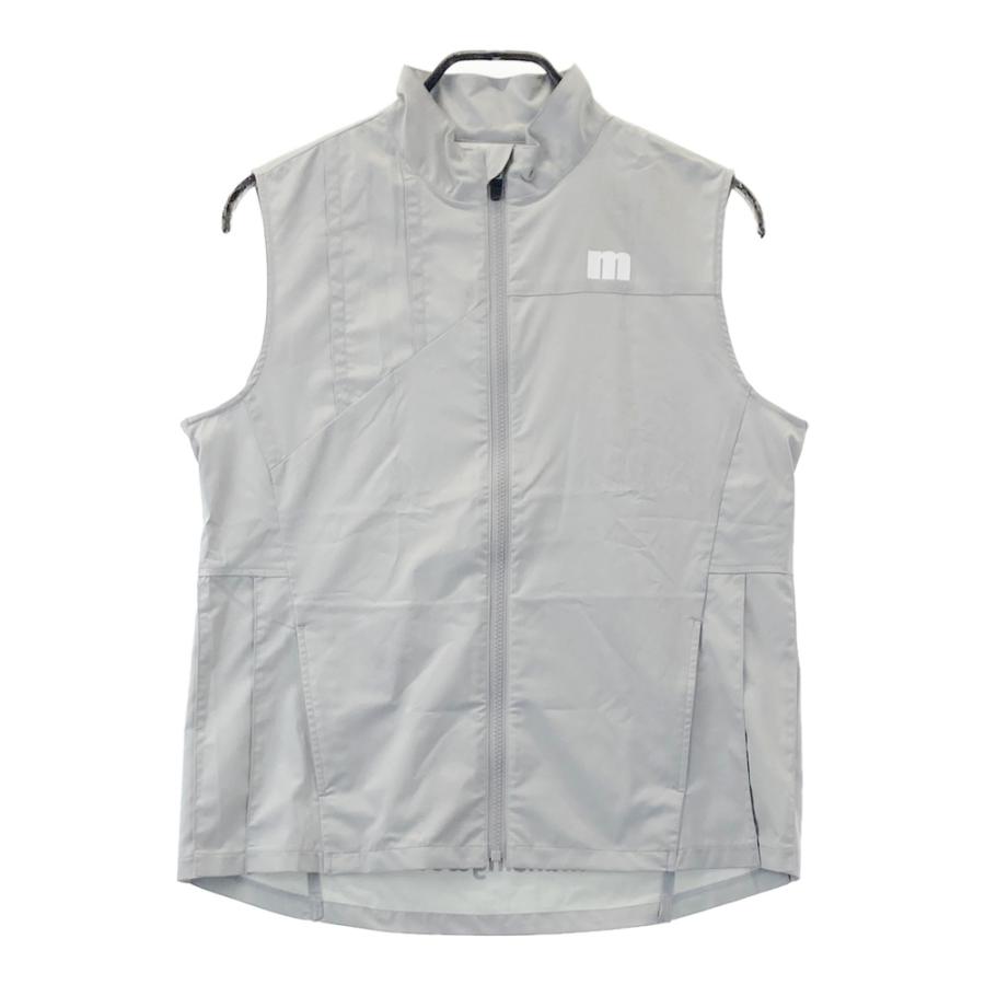 ● 新品 マンシングウェア ベスト フルジップ ゴルフ レディース L フード MUNSING WEAR マンシングウェア 2023年モデル ジップベスト グレー系 L