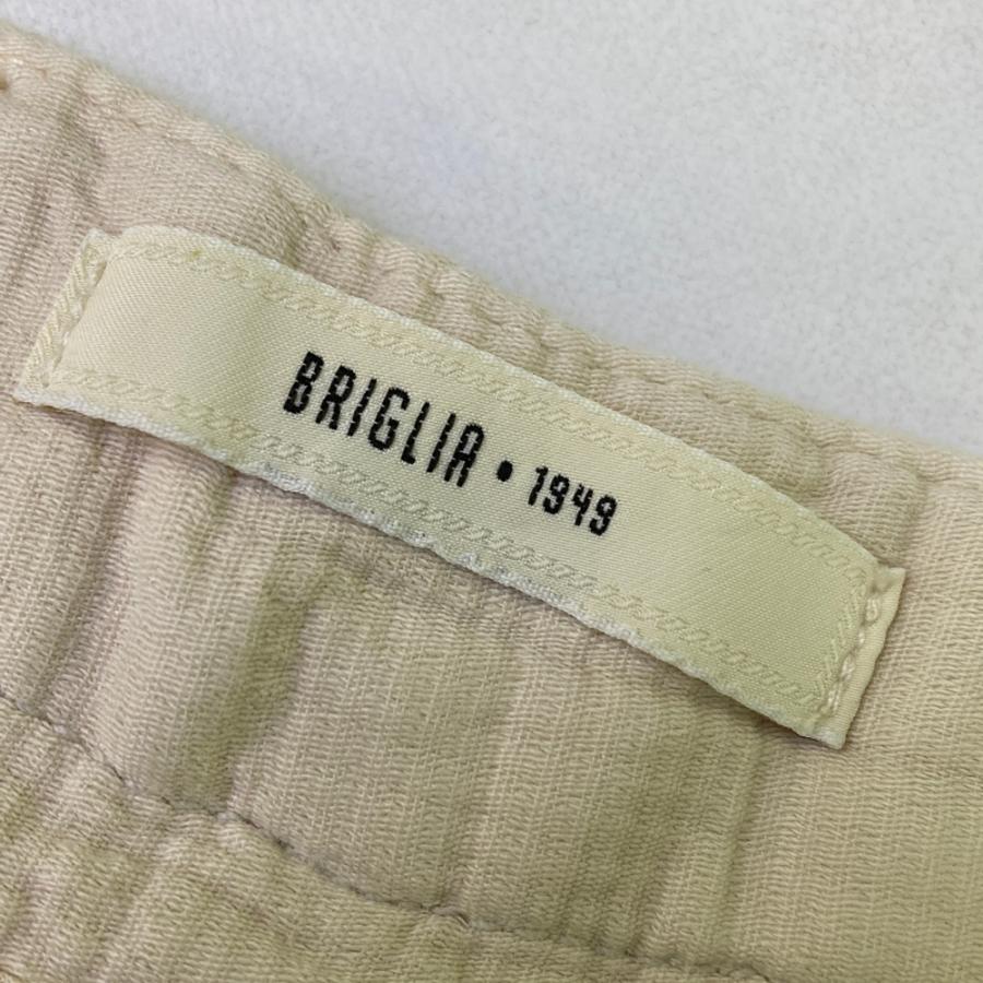 美品】BRIGLIA 1949 ブリリア ハーフパンツ ホワイト系 48 メンズ
