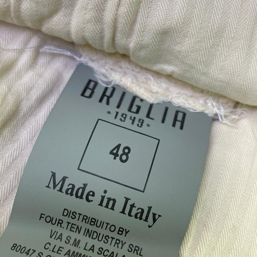 美品】BRIGLIA 1949 ブリリア ハーフパンツ ホワイト系 48 メンズ