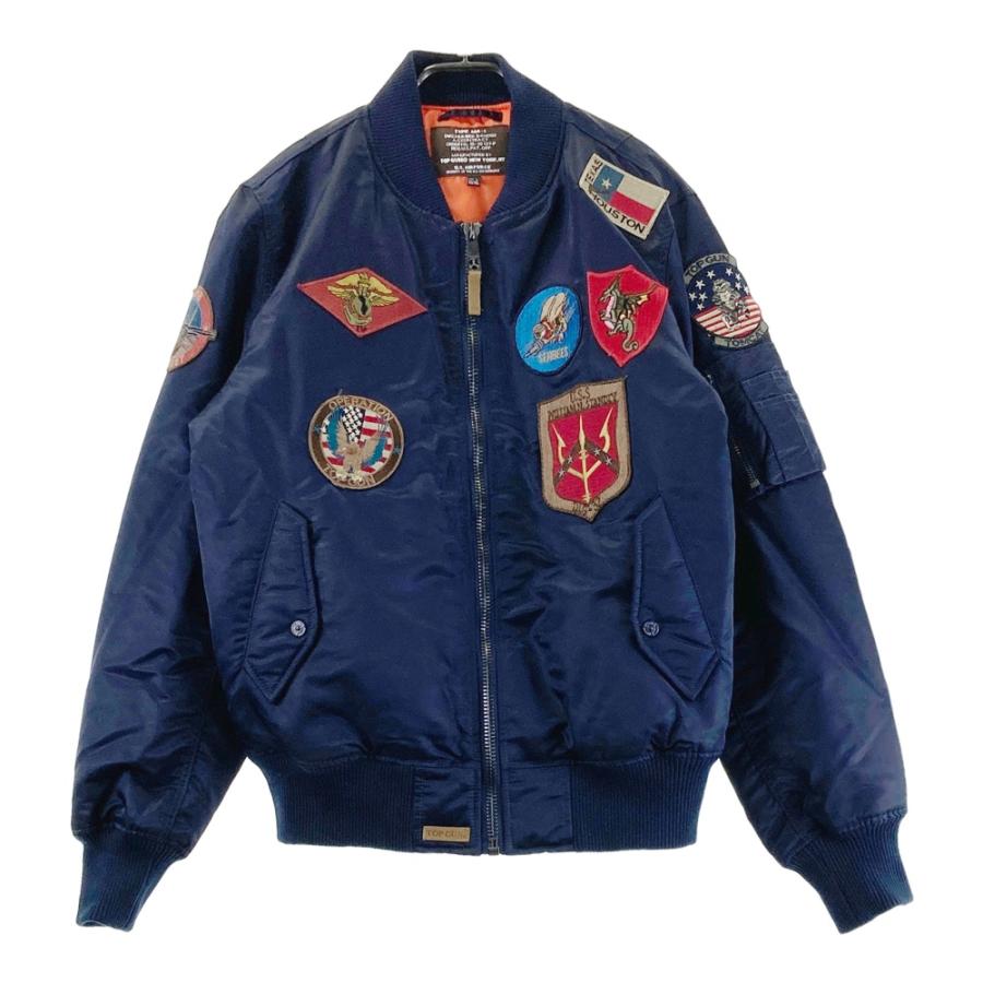 TOP GUN トップガン フライトジャケット MA-1 ネイビー系 US/L EU/XL