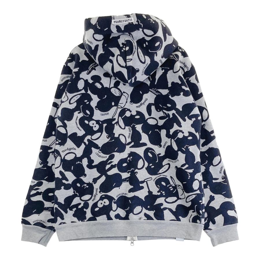 PEARLY GATES パーリーゲイツ ×PEANUTS ; 裏起毛 スウェット ジップ