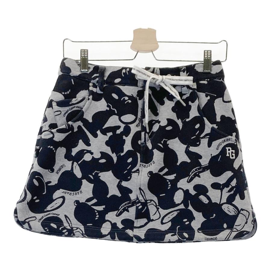 PEARLY GATES パーリーゲイツ ×PEANUTS ; 裏起毛 スウェットスカート