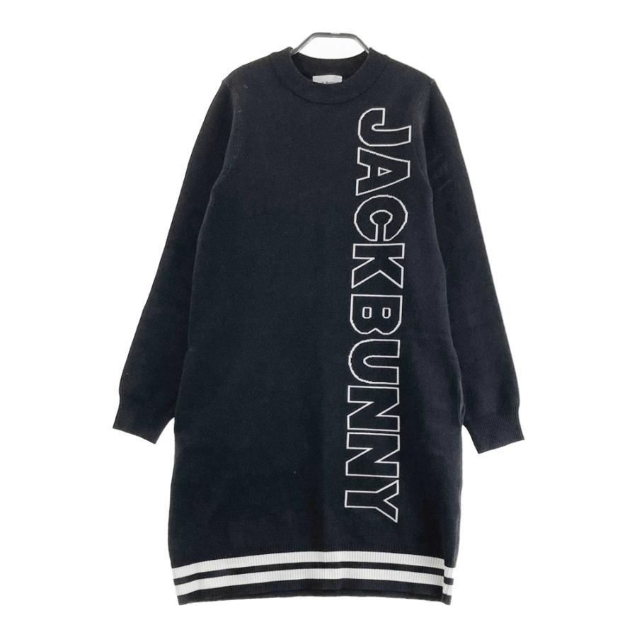 JACK BUNNY ジャックバニー ニット 長袖ワンピース ブラック系 1