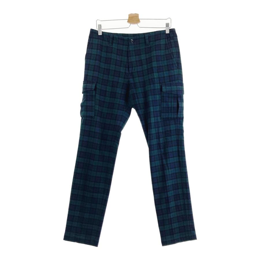 BEAMS GOLF/ビームス ゴルフパンツ【チェック/48】美品！ BEAMS GOLF ビームスゴルフ パンツ チェック ネイビー系 M ゴルフ