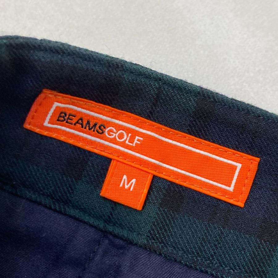 BEAMS GOLF ビームスゴルフ パンツ チェック ネイビー系 M ゴルフ