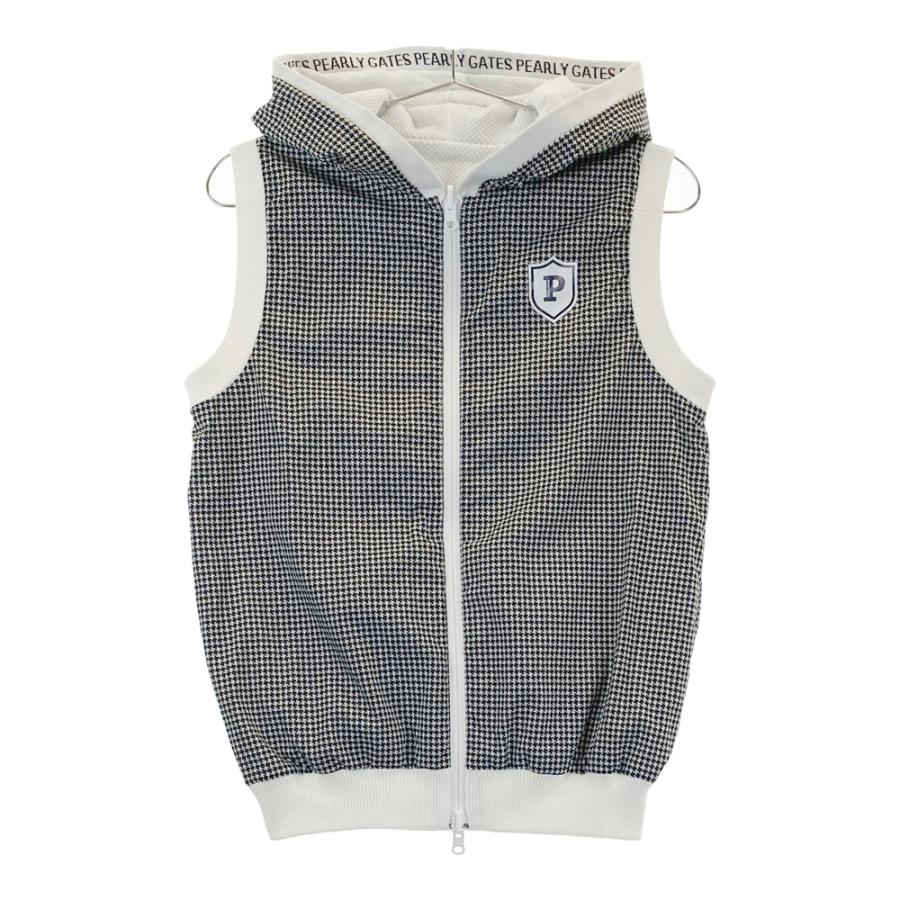 PEARLY GATES パーリーゲイツ　フード付き中綿ベスト♪ PEARLY GATES パーリーゲイツ リバーシブル フード付 ジップベスト