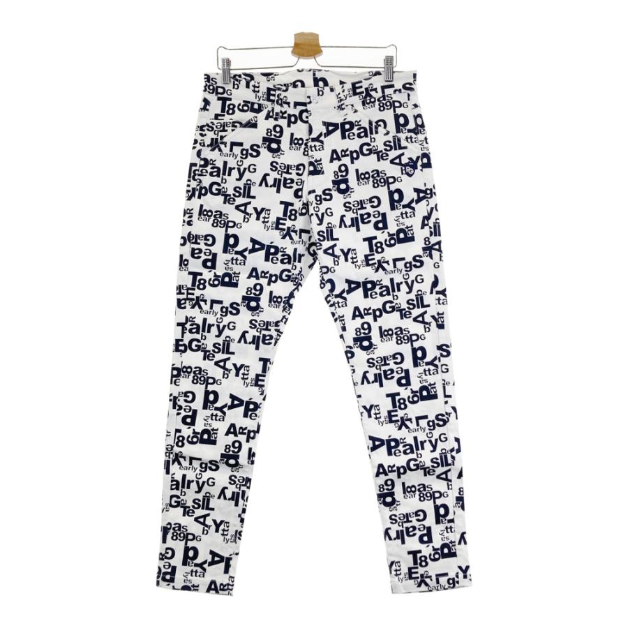 PEARLY GATES パーリーゲイツ パンツ 総柄 ホワイト系 5 ゴルフウェア