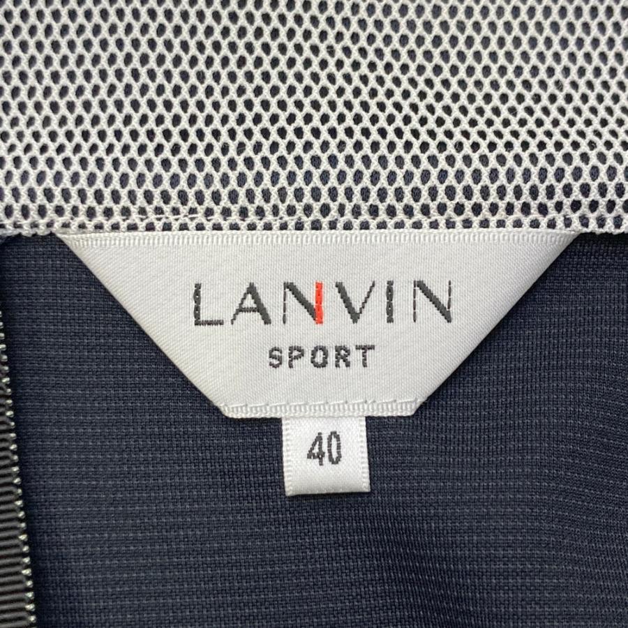 LANVIN SPORT ランバン スポール ハーフジップ 長袖Tシャツ ブラック系