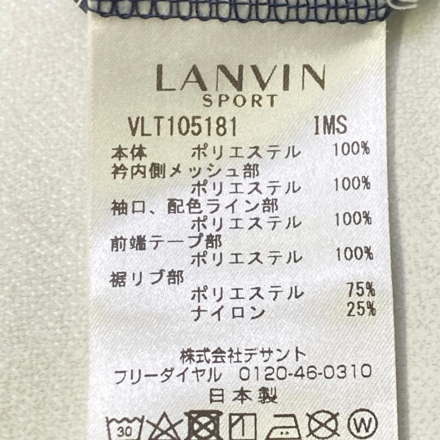 LANVIN SPORT ランバン スポール ハーフジップ 長袖Tシャツ ブラック系