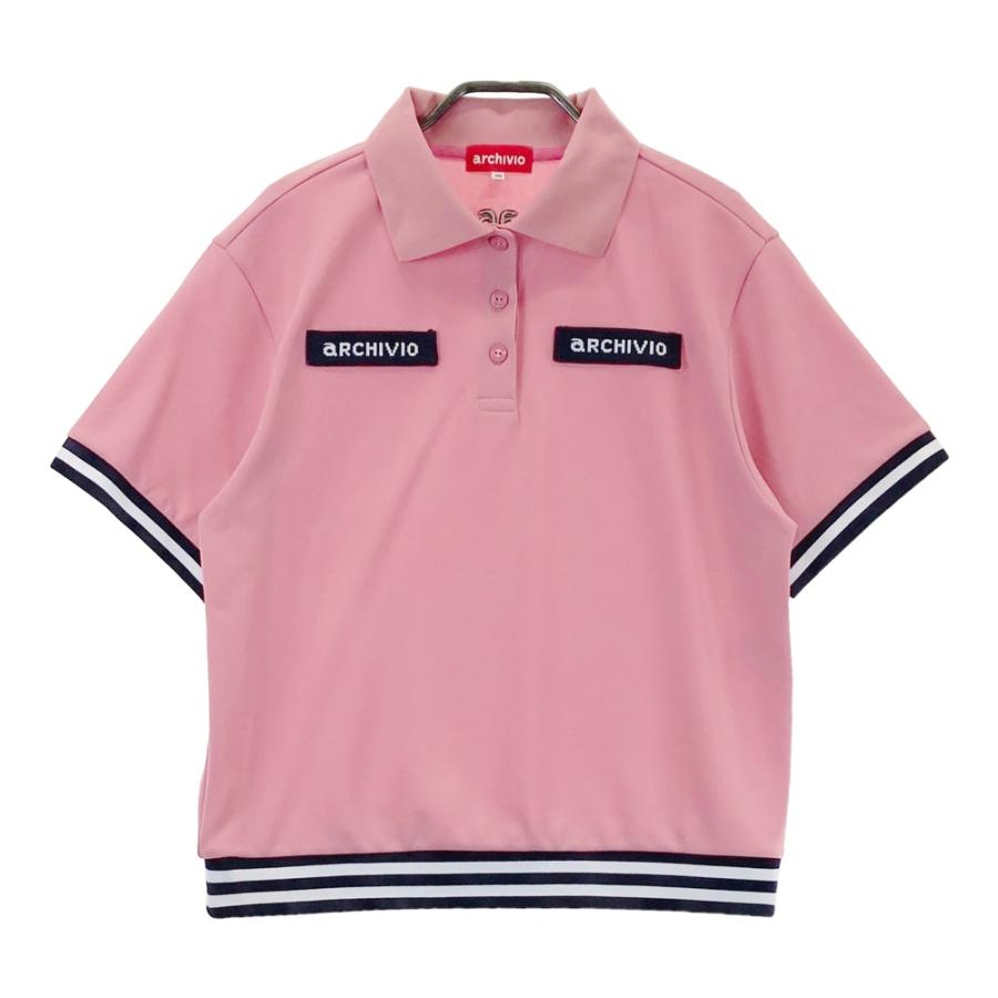 ARCHIVIO アルチビオ 2024年モデル 半袖ポロシャツ ピンク系 38 ゴルフ