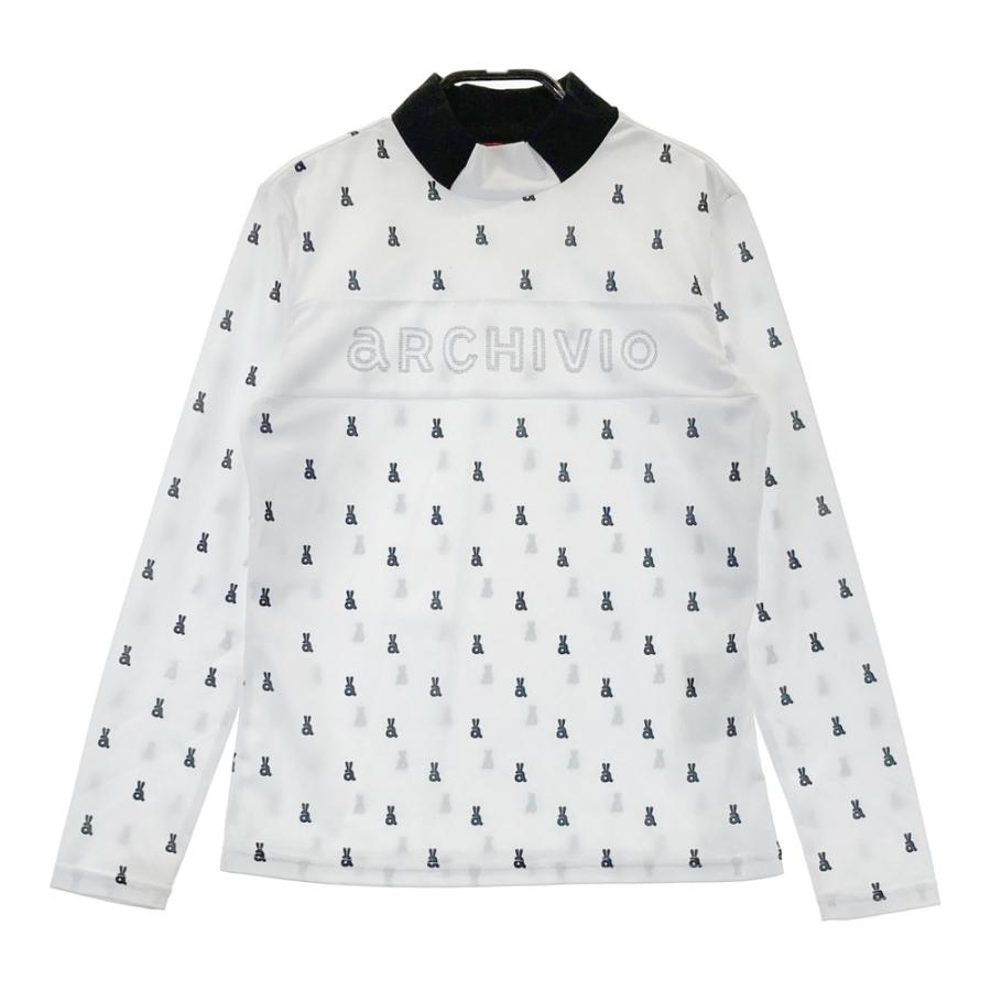 ARCHIVIO アルチビオ 2024年モデル ハイネック長袖Tシャツ 総柄