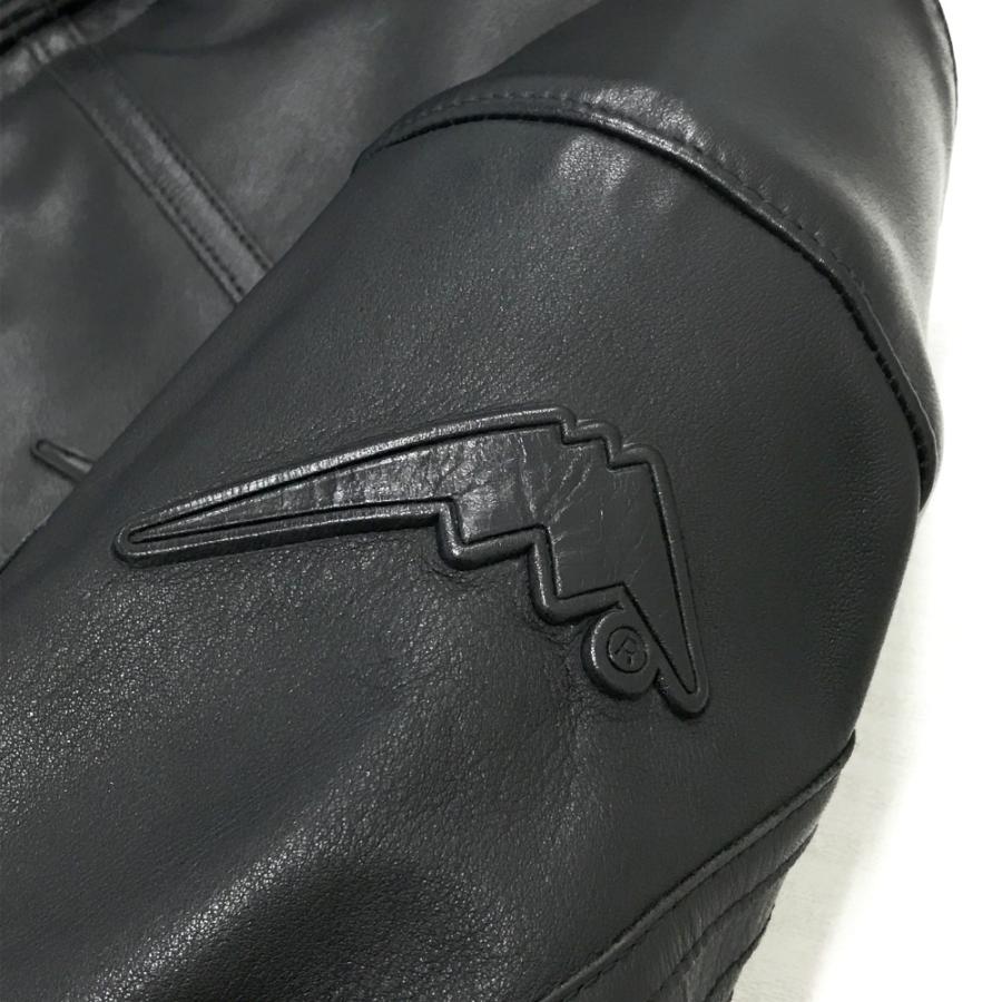 KUSHITANI クシタニ レザー アンカージャケット ブラック系 M バイク