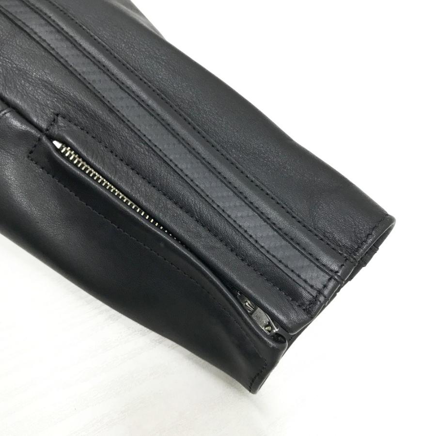 KUSHITANI クシタニ レザー アンカージャケット ブラック系 M バイク