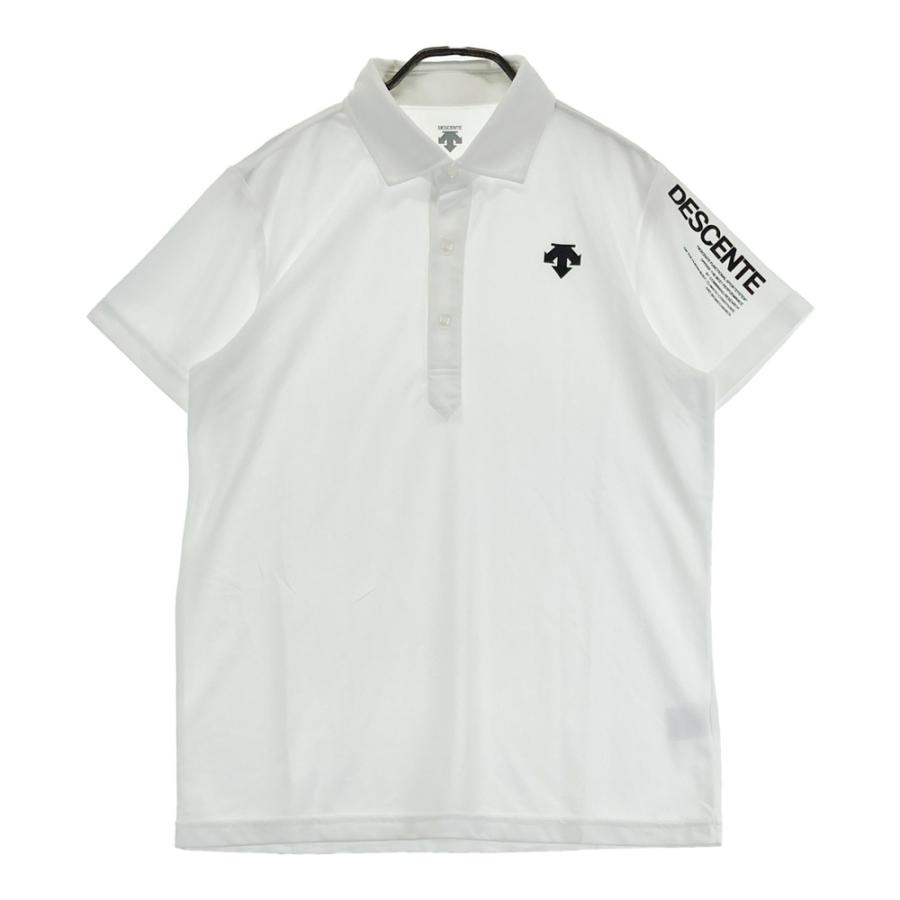 DESCENTE GOLF デサントゴルフ 半袖ポロシャツ ホワイト系 M ゴルフ