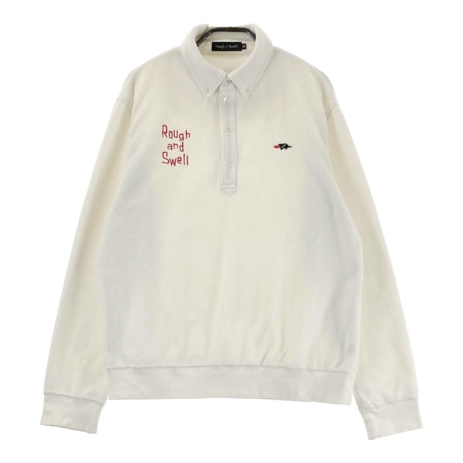 rough&swell ラフアンドスウェル BD 長袖ポロシャツ S ROUGH&SWELL ラフアンドスウェル 長袖ポロシャツ フリース ボタン