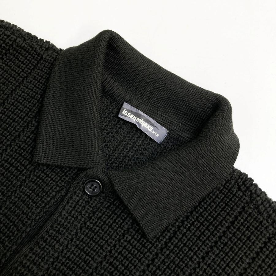ISSEY MIYAKE MEN ポロシャツ　筆タグ 襟付き ニットセーター ISSEY MIYAKE MEN イッセイミヤケメン 筆タグ 襟付き ニットセーター