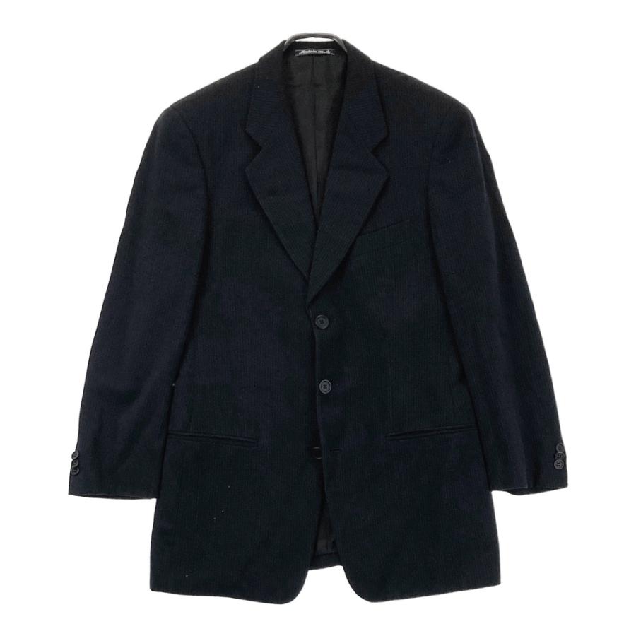 ジョルジオアルマーニ スーツ セットアップ ストライプ柄 ブラック 黒 GIORGIO ARMANI】MULTI FABRIC DOUBLE SETUP SUIT ジョルジオ
