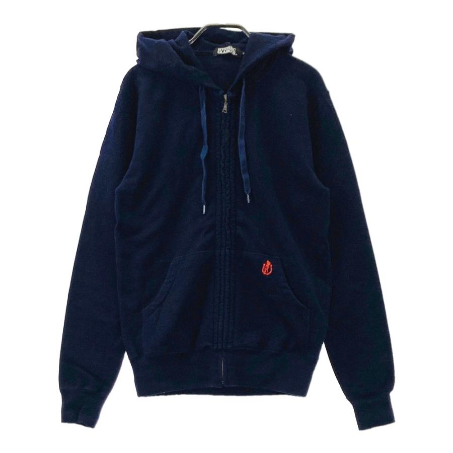 ヒステリックグラマー ダブルジップ パーカー フルジップ ジップアップ ネイビー ヒステリックグラマー ダブルジップ パーカー フルジップ ジップアップ