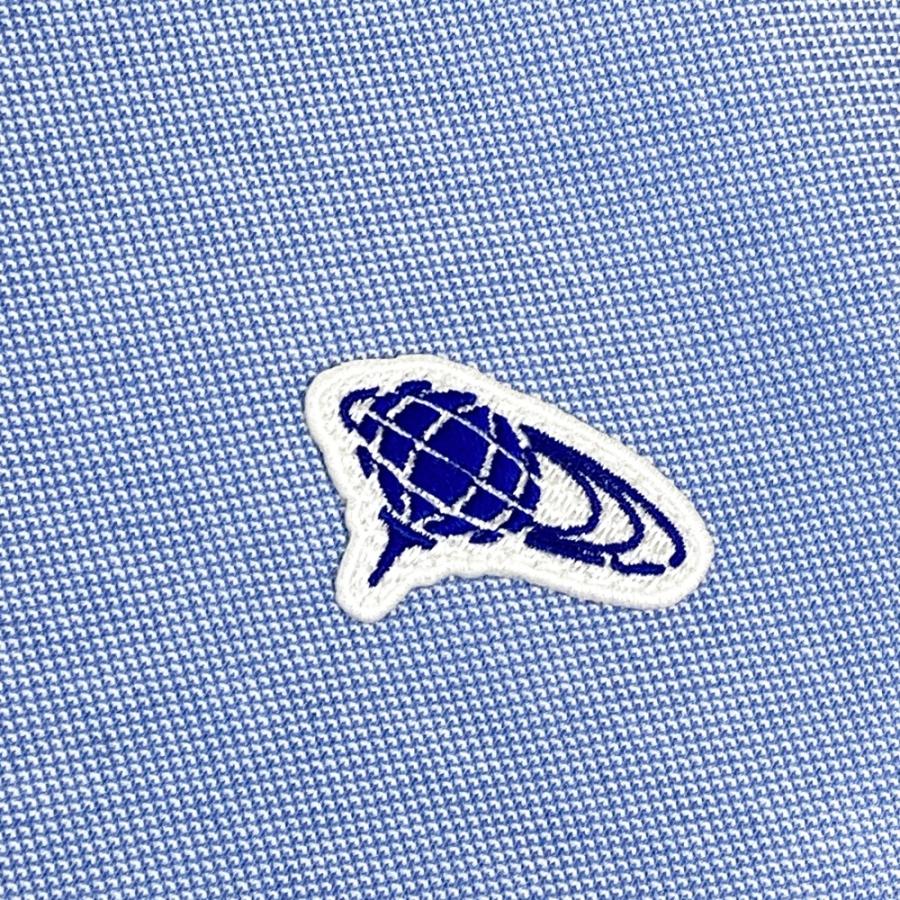 【新品】BEAMS GOLF ビームスゴルフ  半袖ポロシャツ ボタンダウン  ブルー系 S ゴルフウェア メンズの画像