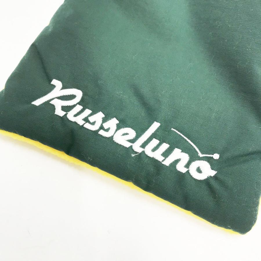 新品】RUSSELUNO ラッセルノ フリースマフラー グリーン系 F ゴルフ