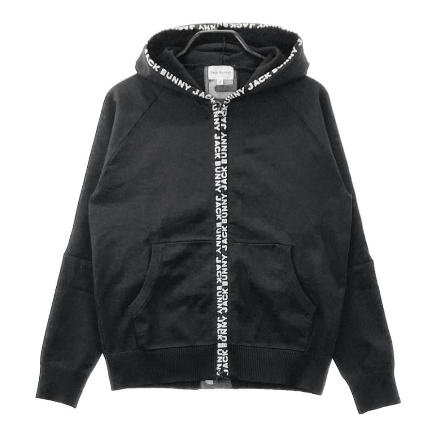 JACK BUNNY ジャックバニー ニットパーカー ブラック系 2 ゴルフウェア