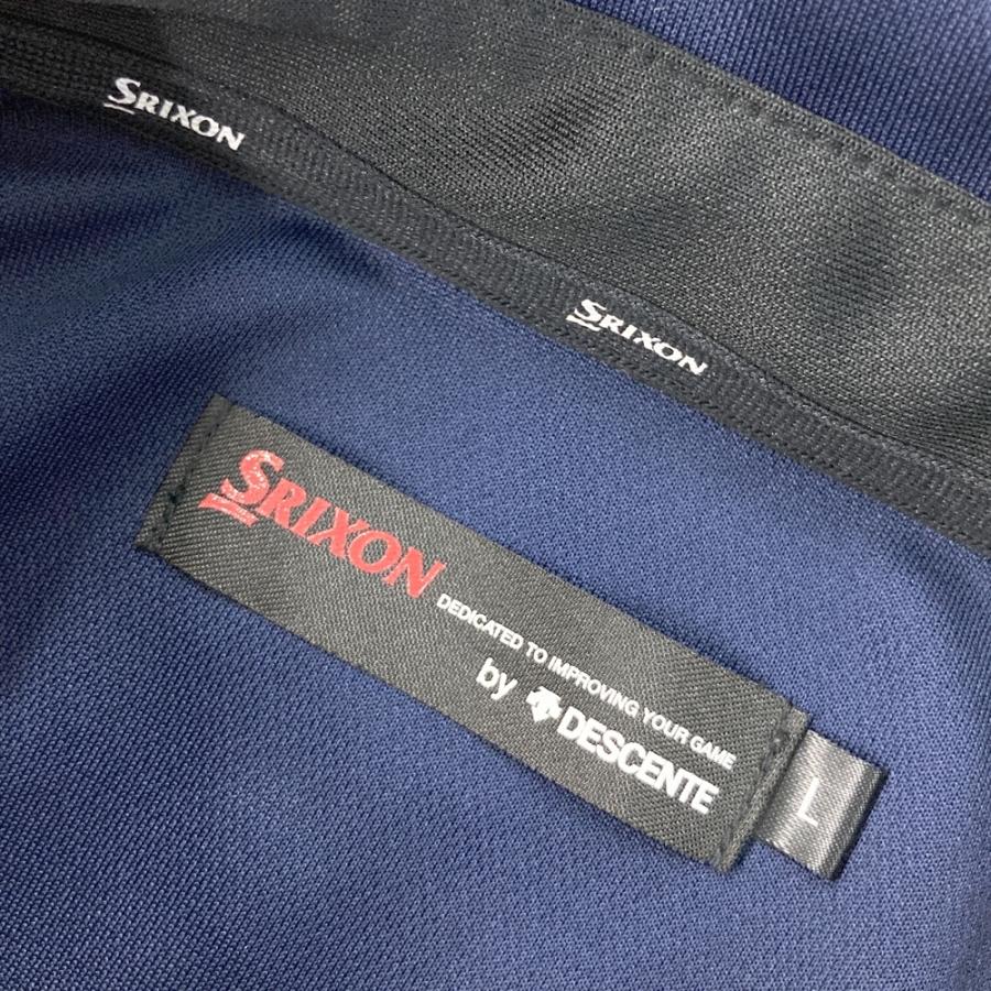 SRIXON スリクソン 半袖ポロシャツ ネイビー系 L ゴルフウェア メンズ