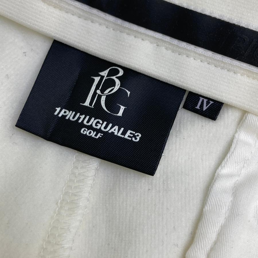 1PIU1UGUALE3 GOLF 裏起毛 ストレッチパンツ ホワイト系 4 ゴルフ
