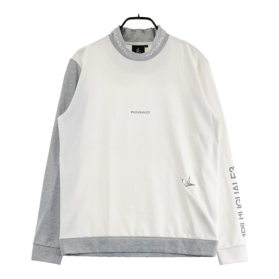 1PIU1UGUALE3 GOLF モックネック 長袖Tシャツ ホワイト系 5 ゴルフ