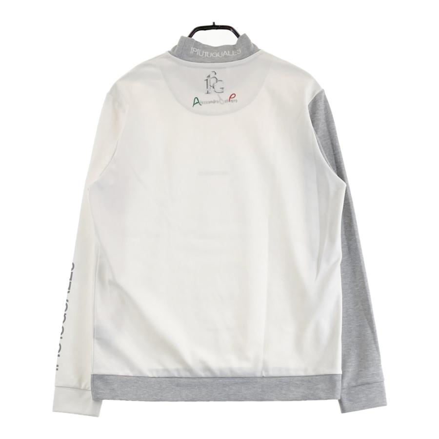 1PIU1UGUALE3 GOLF モックネック長袖Ｖ 1PIU1UGUALE3 GOLF モックネック 長袖Tシャツ ホワイト系 5 ゴルフ