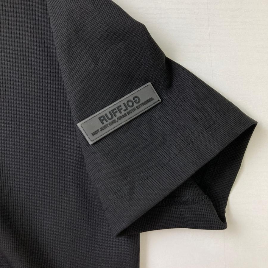 新品】RUFFLOG ラフロッグ 2024年 モックネック 半袖Tシャツ ブラック