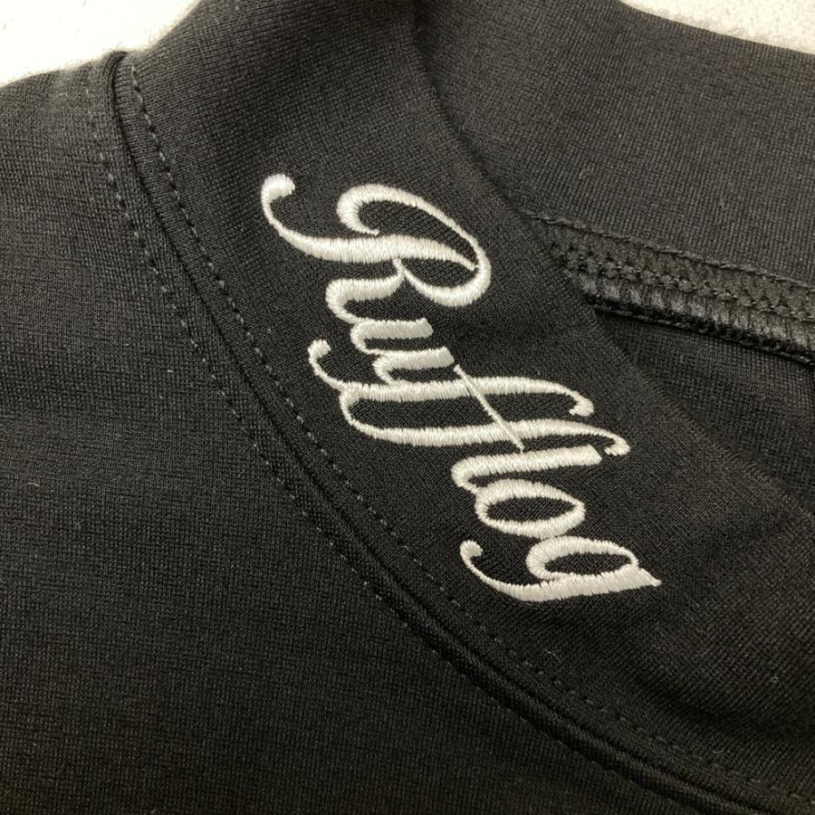RUFFLOG ラフロッグ モックネック 半袖Tシャツ ブラック系 L ゴルフ
