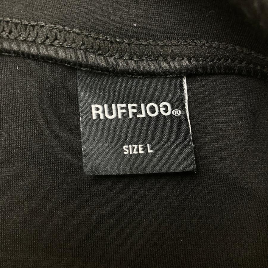 RUFFLOG ラフロッグ モックネック 半袖Tシャツ ブラック系 L ゴルフ