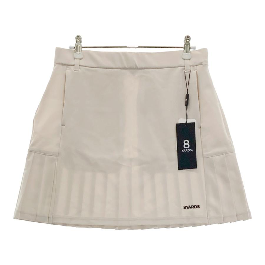 【完売品、美品】ハチヤーズ　8yards レディース　スカート　Sサイズ 新品】8YARDS ハチヤーズ プリーツ ストレッチスカート ベージュ系 L