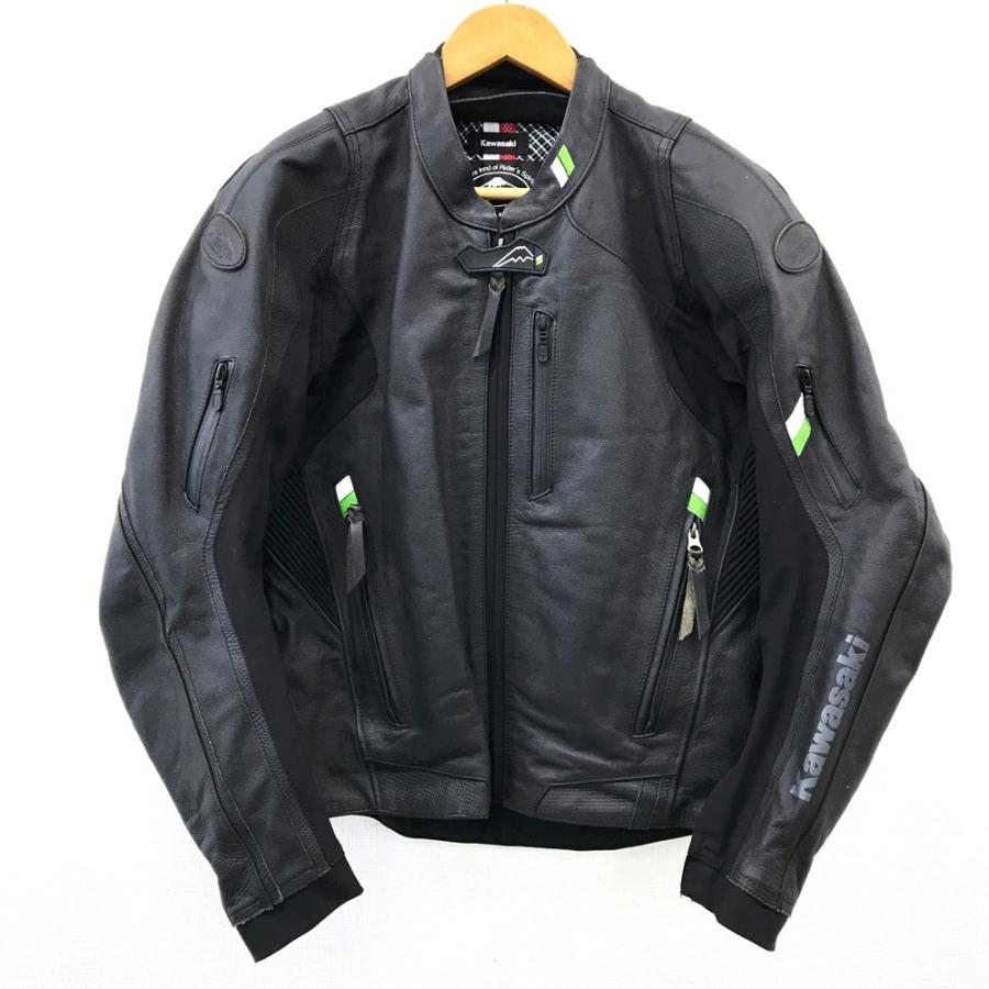 KUSHITANI クシタニ ×KAWASAKI K-0691K レザー クロームジャケット