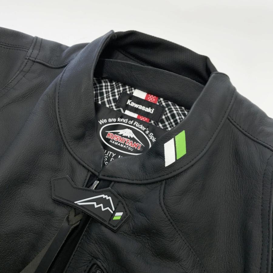 KUSHITANI クシタニ ×KAWASAKI K-0691K レザー クロームジャケット
