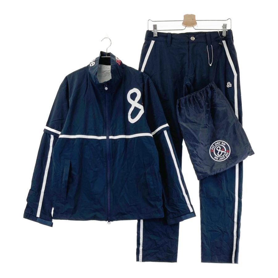 and per se(アンパスィ)ゴルフウェアmen'sセットアップ　2セット AND PER SE アンパスィ レインウェア セットアップ ネイビー系 M