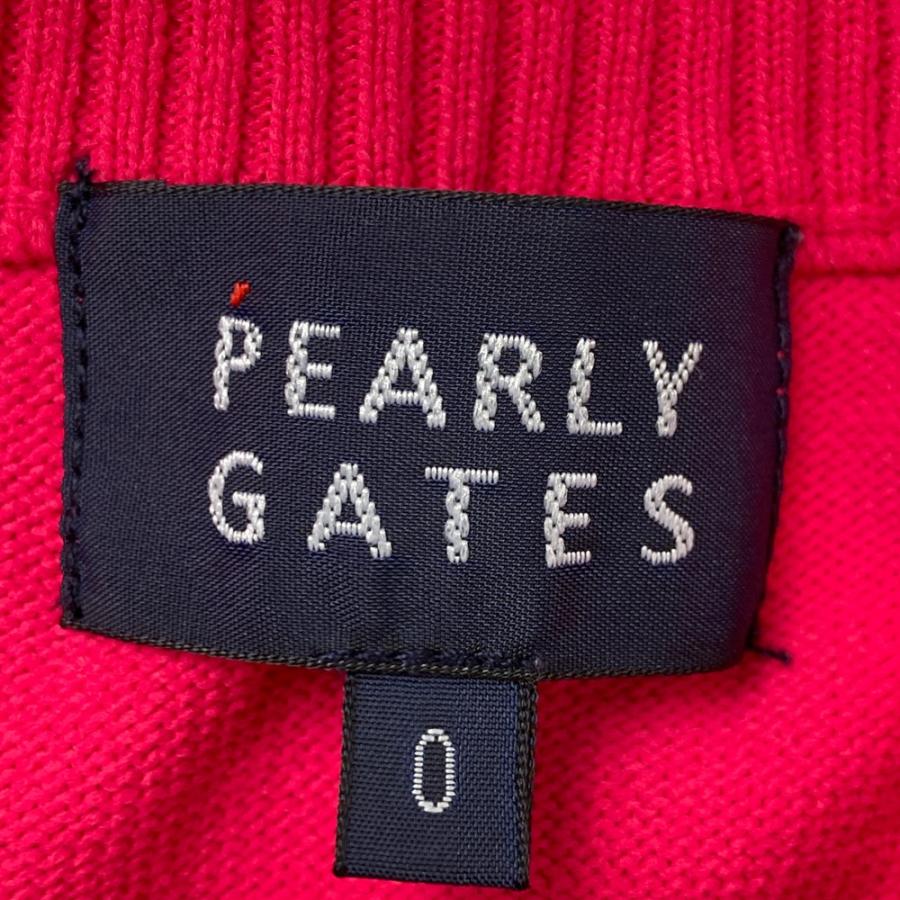 PEARLY GATES パーリーゲイツ ニットセーター ピンク系 0 ゴルフウェア