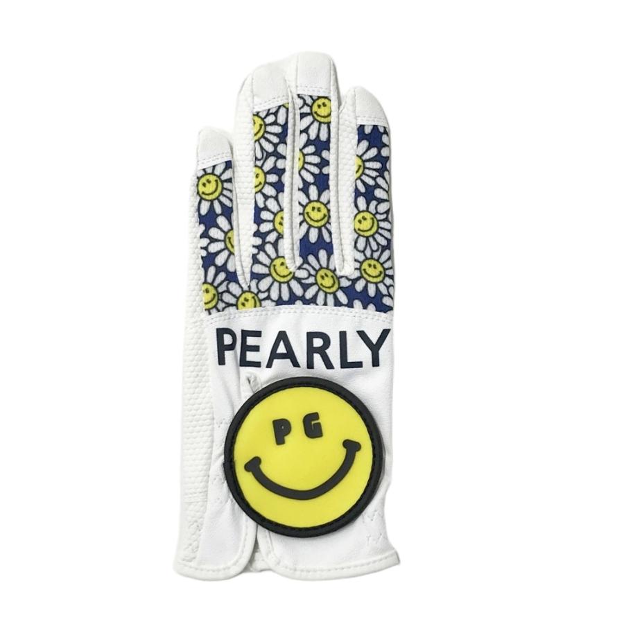 美品】PEARLY GATES パーリーゲイツ グローブ 左手用 ニコちゃん 花柄