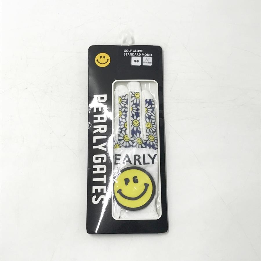 美品】PEARLY GATES パーリーゲイツ グローブ 左手用 ニコちゃん 花柄