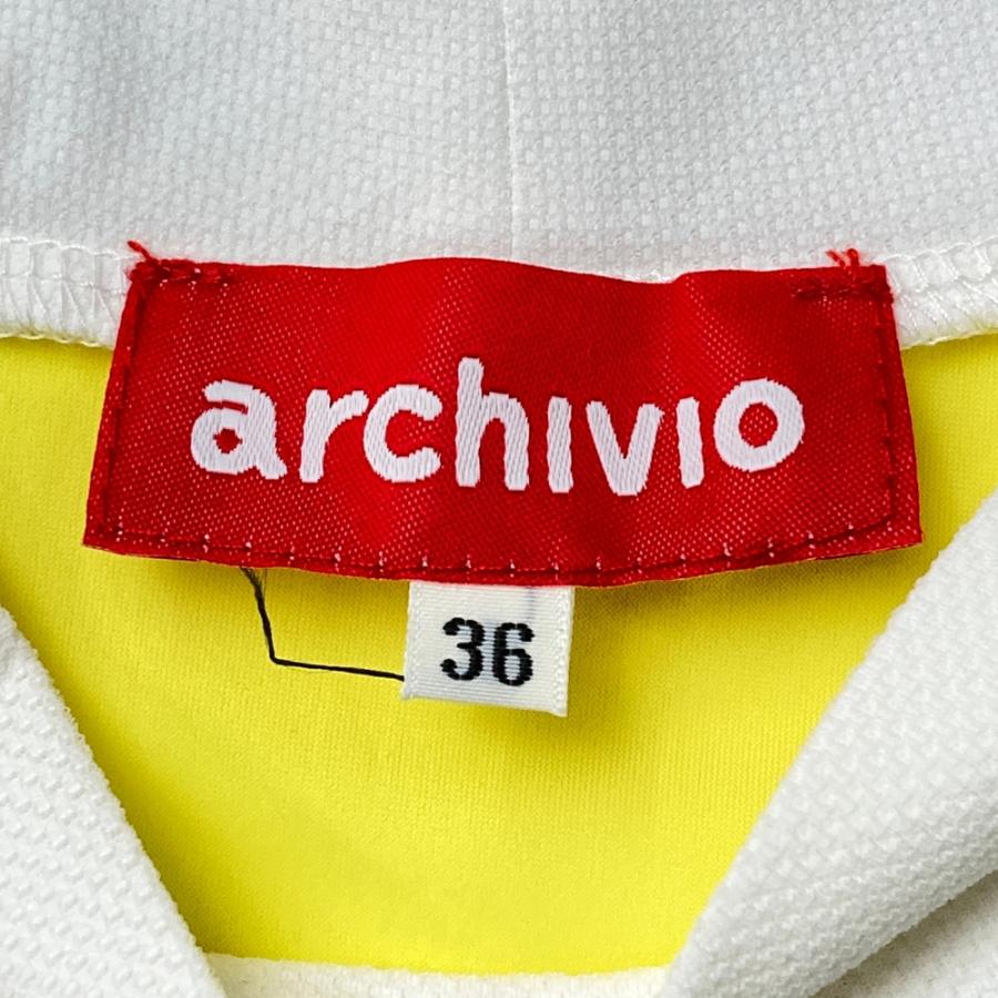 新品】ARCHIVIO アルチビオ ノースリーブシャツ ホワイト系 36 ゴルフ