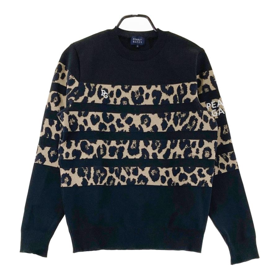 パーリーゲイツ☆カモフラ☆ニット/セーター☆M ゴルフ/スポーツ 美品パーリーゲイツ現行ニットセーター迷彩柄カモフラロゴ星スター