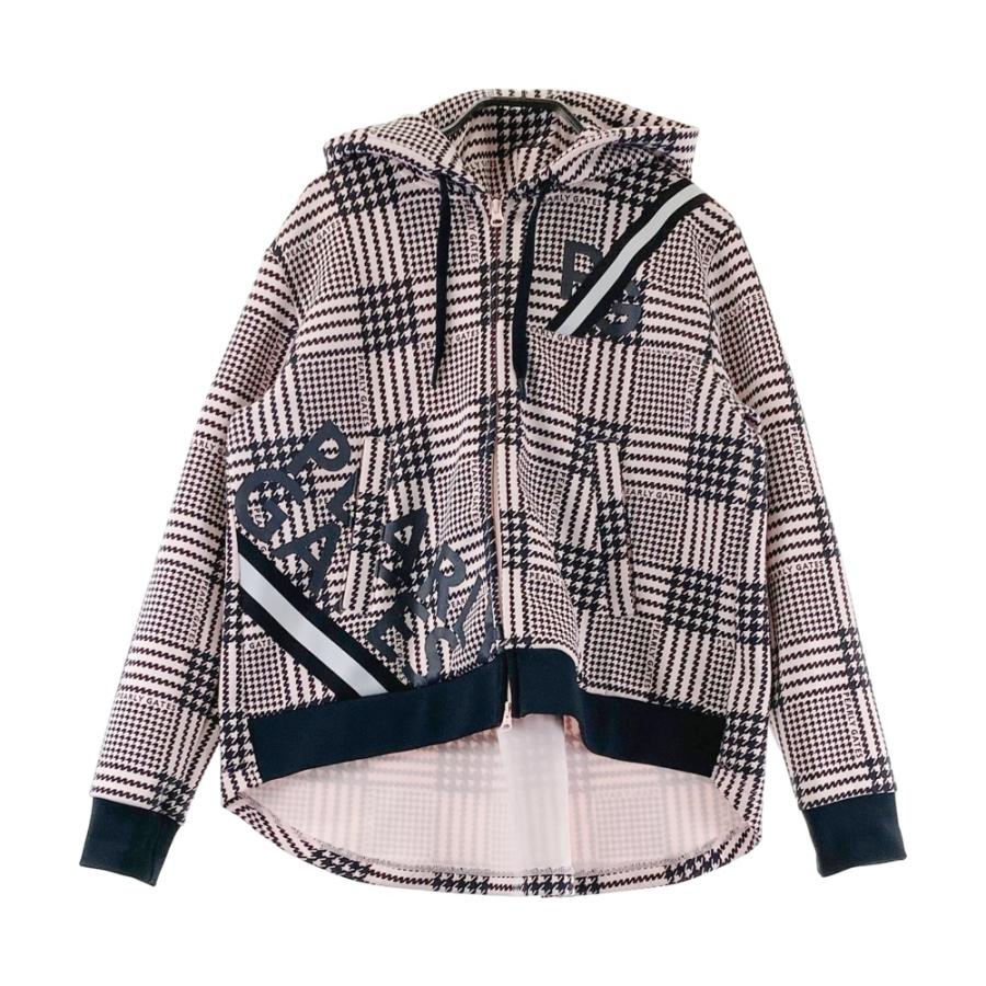 PEARLY GATES パーリーゲイツ ; スウェット ジップパーカー 千鳥 ロゴ